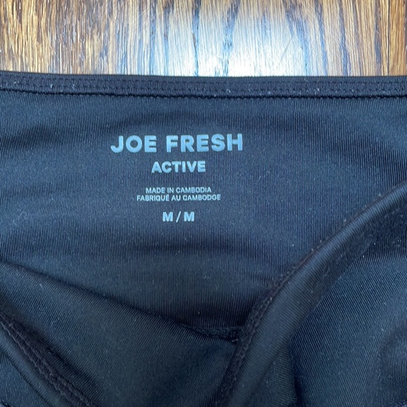 Joe Fresh Active Black Yoga Pants Leggings - Picture 3 of 4